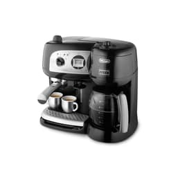 Máquina de café Expresso combinado Compatível com cápsulas e.s. e Delonghi BCO 264.1 1.3L - Preto