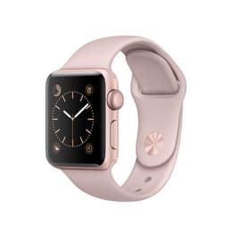 Apple Watch (Series 1) 2017 GPS 42 - Alumínio Rose gold - Circuito desportivo Rosa (Sand)