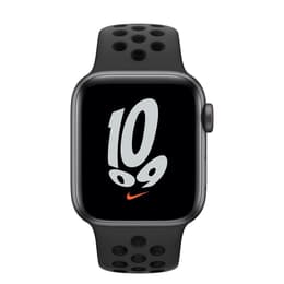 Apple Watch Series SE 1 (2020) GPS 44 mm - Alumínio Cinzento sideral - Bracelete desportiva Nike Preto