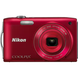 Nikon S3300 Compacto 16 - Vermelho