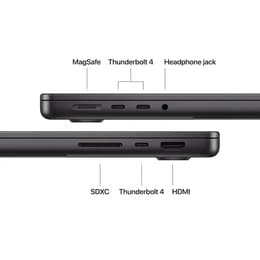 MacBook Pro 14" (2025) - M5 da Apple com CPU 10‑core e GPU 10-Core - 16GB RAM - SSD 1000GB - Ecrã padrão - QWERTZ - Alemão