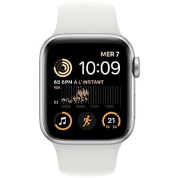 Apple Watch (Series SE) 2022 GPS 40 - Alumínio Prateado - Bracelete desportiva Branco
