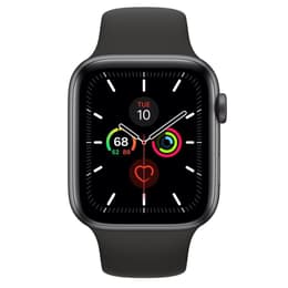 Apple Watch (Series 5) 2019 GPS 44 - Alumínio Cinzento - Bracelete desportiva Preto