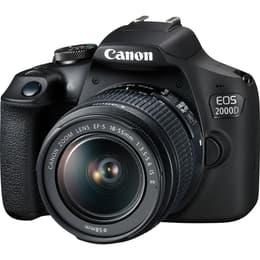 Reflex - Canon EOS 2000D - Preto + Lente Canon EF-S 18-55 mm f/3.5-5.6 IS II
