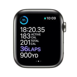 Apple Watch (Série 6) 2020 GPS + Celular 44 - Aço inoxidável Grafite - Milanese Cinzento