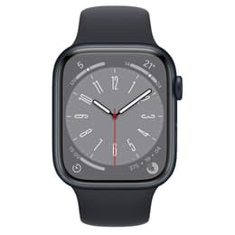 Apple Watch (Series 8) 2022 GPS + Celular 45 - Alumínio Azul - Bracelete desportiva Preto