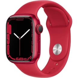 Apple Watch (Series 7) 2021 GPS + Celular 41 - Alumínio Vermelho - Loop desportiva Vermelho