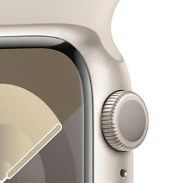 Apple Watch Series 9 (2023) GPS 45 mm - Alumínio Luz das estrelas - Bracelete desportiva Luz das estrelas