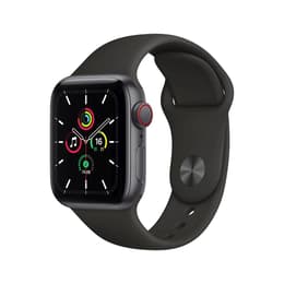 Apple Watch (Series SE) 2020 GPS + Celular 40 - Alumínio Cinzento sideral - Bracelete desportiva Preto