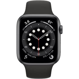 Apple Watch (Series 6) 2020 GPS + Celular 44 - Alumínio Cinzento sideral - Circuito desportivo Preto