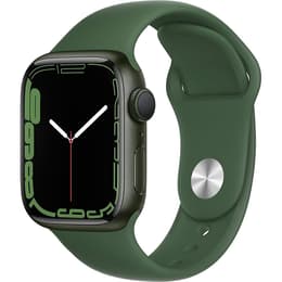 Apple Watch (Series 7) 2021 GPS 41 - Alumínio Cinzento sideral - Bracelete desportiva Verde