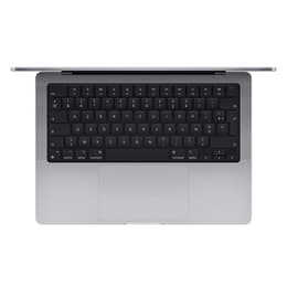 MacBook Pro 14" (2021) - M1 Pro da Apple com CPU 10‑core e GPU 16-Core - 32GB RAM - SSD 1000GB - Ecrã padrão - QWERTZ - Alemão