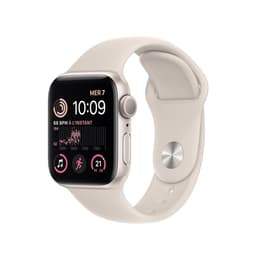 Apple Watch (Series SE) 2022 GPS 40 - Alumínio Cinzento - Bracelete desportiva Branco