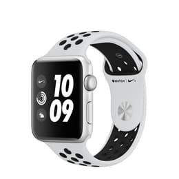 Apple Watch (Series 3) 2017 GPS + Celular 42 - Alumínio Prateado - Bracelete desportiva Nike Branco
