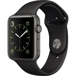 Apple Watch (Series 1) 2015 42 - Alumínio Cinzento sideral - Circuito desportivo Preto