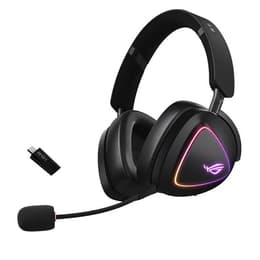 ROG Delta II redutor de ruído jogos Auscultador- com fios + sem fios com microfone - Preto