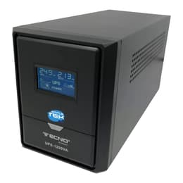 Tecno UPS TC-1200VA 500W, 3 Schuko/EU/ITA Exits, LCD display Cabo