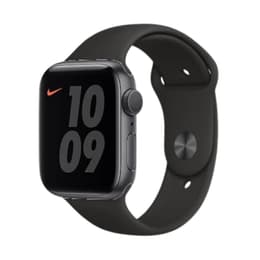 Apple Watch Series 6 (2020) GPS 44 mm - Alumínio Cinzento sideral - Bracelete desportiva Nike Preto