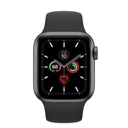 Apple Watch (Series 5) 2019 GPS 40 - Alumínio Cinzento sideral - Bracelete desportiva Preto