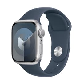 Apple Watch () 2023 GPS 41 - Alumínio Prateado - Bracelete desportiva Azul