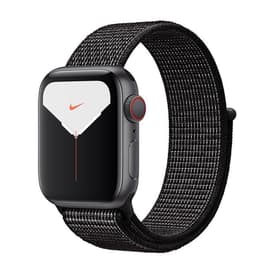 Apple Watch Series 5 (2019) GPS + Celular 40 mm - Alumínio Cinzento sideral - Loop desportiva Preto