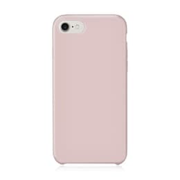 Capa iPhone SE (2022/2020)/8/7/6/6S e 2 películas de proteção - Silicone - Rosa pálido