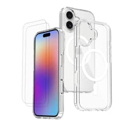 Capa iPhone 17 e 2 películas de proteção - TPU - Transparente
