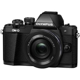 Híbrido - Olympus OM-D E-M10 Preto + Lente Olympus M.Zuiko Digital ED 14-42mm f/3.5-5.6 IIR