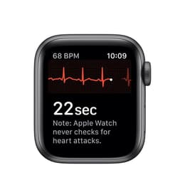Apple Watch Series 5 (2019) - (pulseira não incluída) - GPS + Celular 44 mm - Cinzento sideral Alumínio