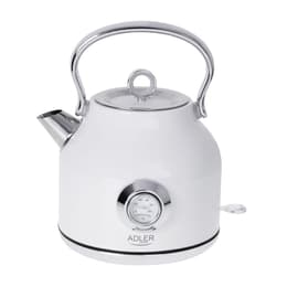 Adler AD 1346B Bouilloire avec thermomètre 1,7 STRIX - Puissance 1850-2200W - Coloris Blanc Branco L - Chaleira Elétrica