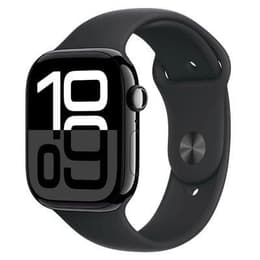 Apple Watch Series 10 (2024) GPS 46 mm - Alumínio Preto - Bracelete desportiva Preto