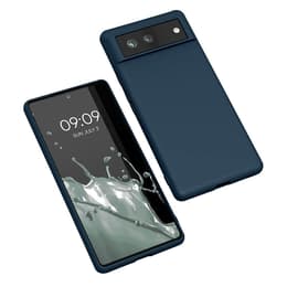Capa Google Pixel 6 e 2 películas de proteção - Silicone - Azul