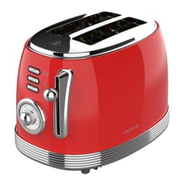 Torradeira Cecotec Toast&Taste 800 Vintage Red 2 compartimentos -