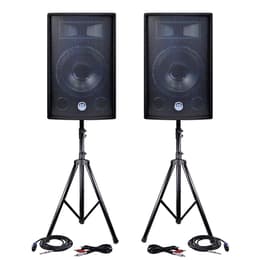 Bm Sonic PACK Sono BMS-1812 2400W SUB Actif 46cm - 2 enceintes 30cm + Câbles Colunas Pa