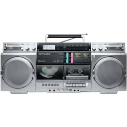 MUSE M-380GBS Boombox Cassettes rétro avec Lecteur CD, AUX et Bluetooth, Compatible Smartphone, enregistreur Cassette Bluetooth Speakers - Cinzento