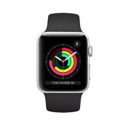 Apple Watch (Series 3) 2017 GPS 42 - Alumínio Prateado - Circuito desportivo Preto