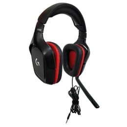 G332 jogos Auscultador- com fios (sector) com microfone - Preto/Vermelho