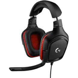 G332 jogos Auscultador- com fios (sector) com microfone - Preto/Vermelho