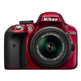 Reflex D3300 - Vermelho + Nikon AF-S DX Nikkor 18-55mm f/3.5-5.6 G VR f/3.5-5.6