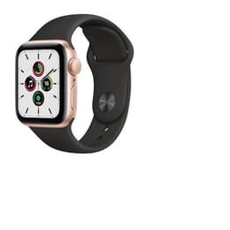 Apple Watch (Series 7) 2021 GPS 45 - Alumínio Dourado - Bracelete desportiva Preto