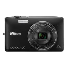 Nikon Coolpix S3500 Compacto 20.1 - Preto