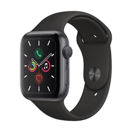 Apple Watch (Series 5) 2019 GPS 44 - Alumínio Cinzento sideral - Bracelete desportiva Preto