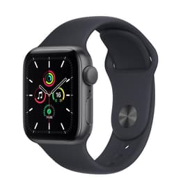 Apple Watch (Series SE) 2020 GPS 44 - Alumínio Cinzento sideral - Bracelete desportiva Azul (Midnight)