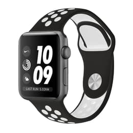 Apple Watch (Series 3) 2017 GPS + Celular 42 - Alumínio Cinzento sideral - Nike desportiva Preto/Branco