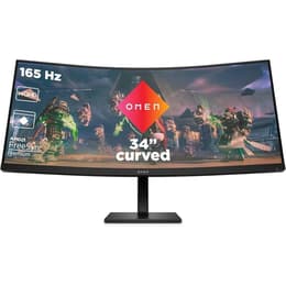 34-inch HP OMEN 34c 1920 x 1080 LED Monitor Cinzento