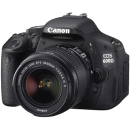 Reflex - Canon EOS 600D - Preto + Lente Canon EF-S 18-55mm f/3.5-5.6 II