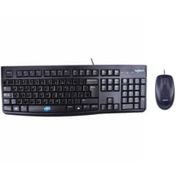 Logitech Teclado QWERTY Árabe MK120 wired mouse and keyboard kit with preapplied layout stickers