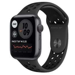 Apple Watch (Series 6) 2020 GPS + Celular 44 - Alumínio Cinzento sideral - Bracelete desportiva Nike Preto