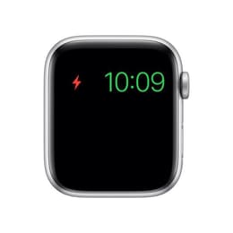Apple Watch (Series 5) 2019 GPS + Celular 44 - Alumínio Prateado - Bracelete desportiva Preto