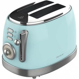Torradeira Cecotec Toast&Taste 800 Vintage Light Blue compartimentos -